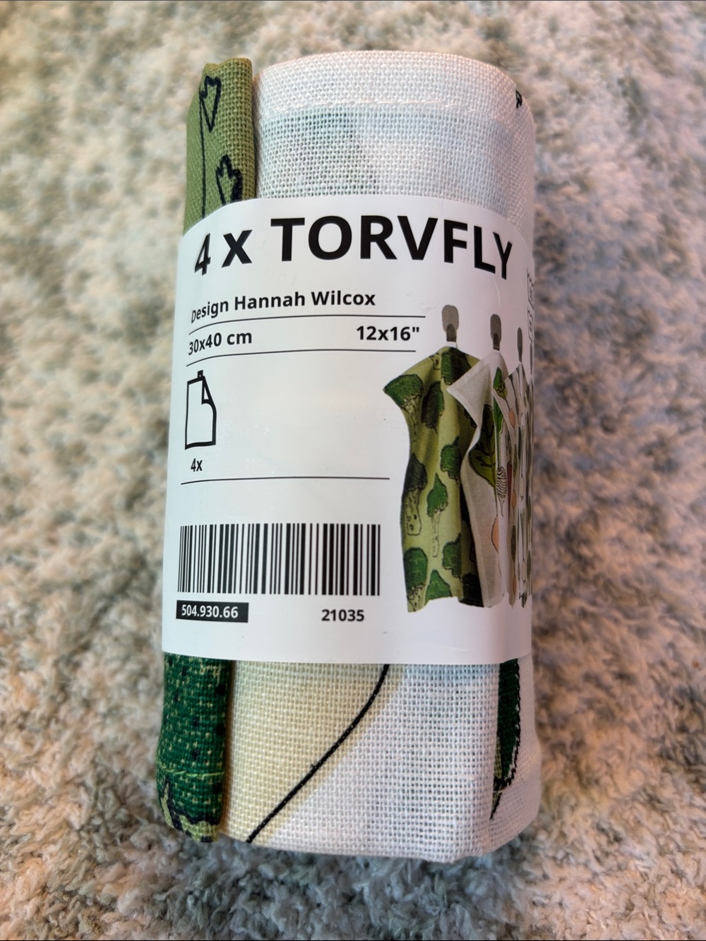 TORVFLY Ikea Veggie Garden Kitchen Towels Set of 4 NWT 12x16” Cotton - Picture 14 of 15
